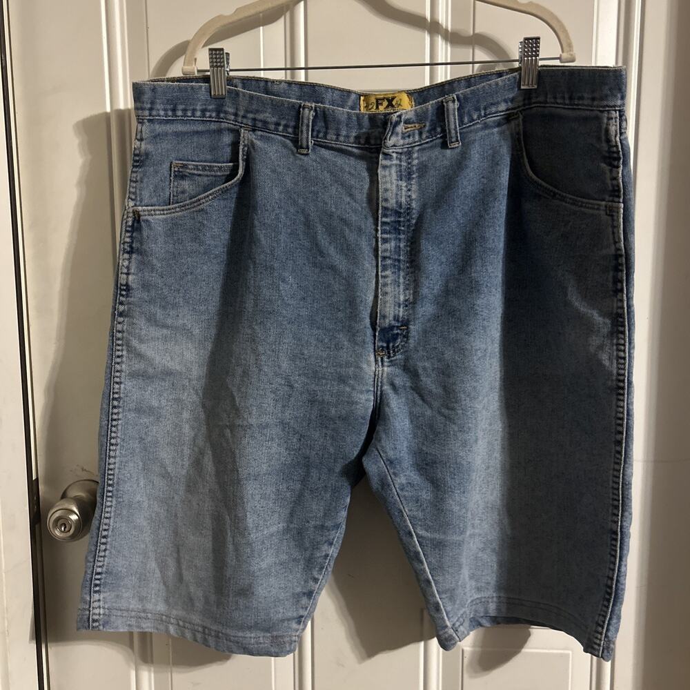 Freeway Exchange 100% Cotton Jean Shorts Denim Size 42 *Missing Button